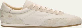 Common Projects Mens Leather and Suede Runner Sneakers