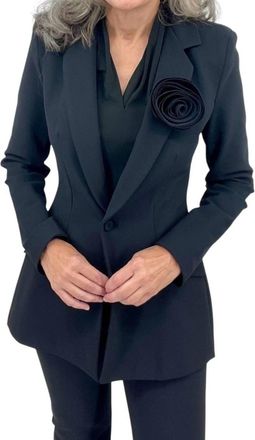 La Petite Robe Di Chiara Boni Womens Ociss Fiore Jacket In Black