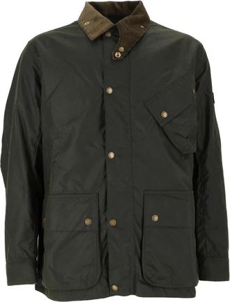 Barbour Brake Line Wax Jacket - Heren - Zomerjassen - Groen - S - Jassen
