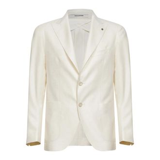 Tagliatore Formal Blazers, male, Beige, Size: XL Tagliatore Jackets