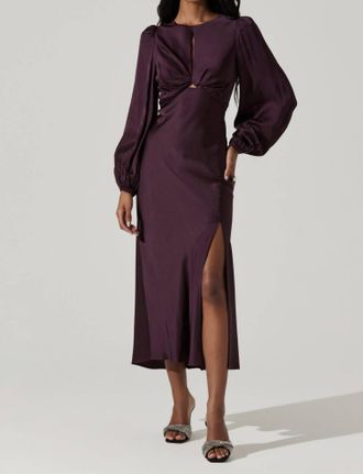 Astr Suzy Dress In Wine