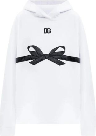 Dolce & Gabbana Mujer, Sudaderas, Blanco, Talla: S