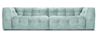 BLOOMINGLOFT 4-Sitzer Designsofa Vesta mit Samtbezug