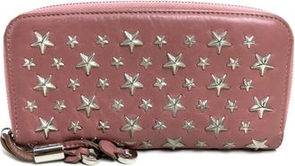 Jimmy Choo London Leather Long Wallet (Bi-Fold) (Pre-Owned)