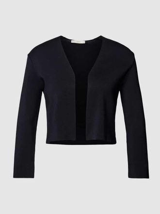 Jake*s Cocktailjacke aus Viskose-Mix mit offener Vorderseite in Marine Melange, Gr&ouml;&szlig;e 36