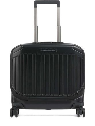 Piquadro ribbed-shell wheeled holdall - Black