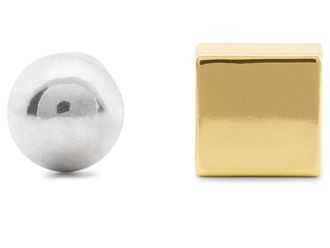 Kate Spade New York Geo Pop Asymmetrical Studs Womens Earring Gold Silver