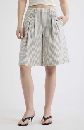 Damson Madder Ambrosia Stripe Organic Cotton Shorts at Nordstrom, Size 14 Us