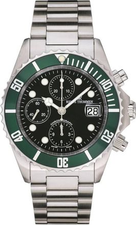 Revue Thommen Diver Chrono roestvrijstalen horloge - Heren - Horloges - Groen - ONE Size - Accessoires