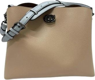 Coach Pre-owned Shoulder Bag - Dames - Vintage Schoudertas - Beige - ONE Size - Leer - Vintage