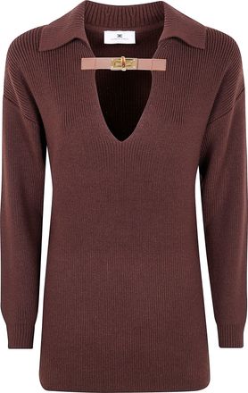Elisabetta Franchi Polo Neck Sweater