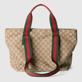 Gucci GG Small Tote Bag, Beige, GG Canvas