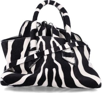 The Attico Top Handle La Passeggiata Mini Zebra
