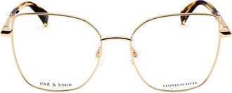 Rag & Bone Ladies Gold Tone Butterfly Eyeglass Frames RNB3056/G-2