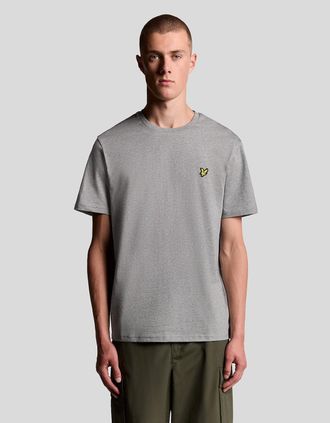 Lyle & Scott Lyle And Scott Mens Cotton Crew Neck T-Shirt - Grey - Size: 36