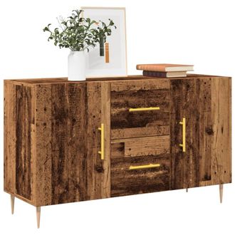 Berkfield Home Sideboard Old Wood 100x36x60 cm Engineered Wood in Brown | Size: 100 x 36 x 60 cm
