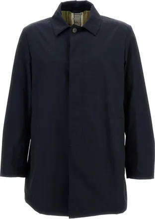 L'Impermeabile Mens Short-Length Coat with Minimalist Design