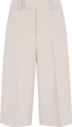 Federica Tosi Cady Bermuda Shorts - Dames - Korte Broeken - Grijs - S - Wol - Korte Broeken
