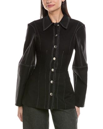 WeWoreWhat Weworewhat Structured Balloon Sleeve Shirt