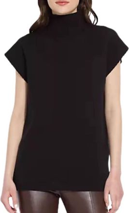 Lyssé Cortado Knit Sweater Tunic Top In Black