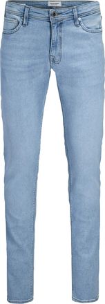 Jack & Jones Slim-fit-Jeans JACK & JONES JJIGLENN JJFELIX AM 446 NOOS, Herren, Gr. 30, L&auml;nge 34, blau denim, Denim/Jeans, Obermaterial: 99% Baumwolle, 1% Elasthan,