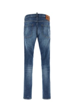 Dsquared2 Mens Stretch Denim 5 Pockets Jeans Navyblue