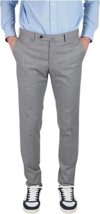 Pantaloni Torino Broeken, Heren, Grijs, M, Katoen, Zomer Prins van Wales elegante broek