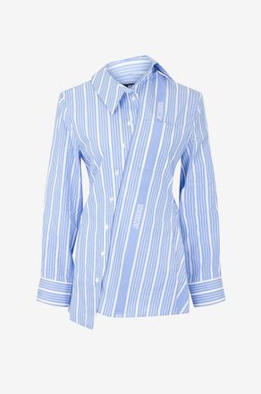 Jacquemus Gestreiftes Baumwoll-Popeline-Hemd La Chemise Pablo