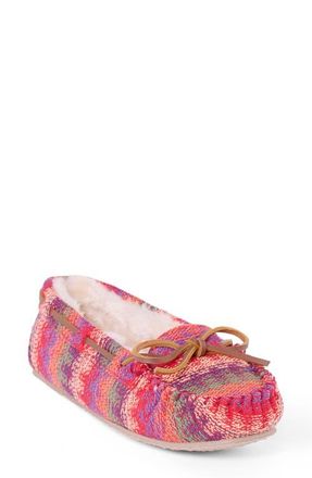 Minnetonka Cally Faux Fur Lined Slipper in Horizon Multi at Nordstrom, Size 11
