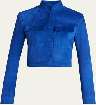 Tom Ford Soft Lamb Suede Crop Jacket