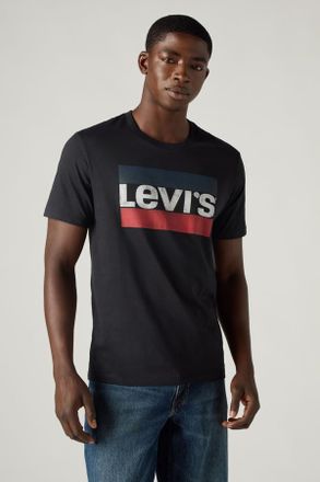 Levi's Camiseta gr&aacute;fica de deporte - Hombre - XL - Negro / Stonewashed Black