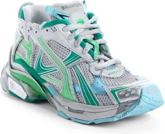Balenciaga Runner Sneaker in Grey/Green/Blue at Nordstrom, Size 10Us