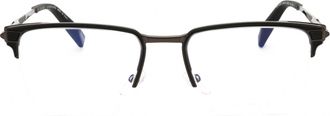 Chopard VCHL20V Rectangular Metal Frame Eyeglasses - Gray