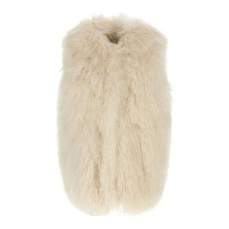 Yves Salomon Shearling Gilet - Dames - Bodywarmers - Beige - XS - Jassen