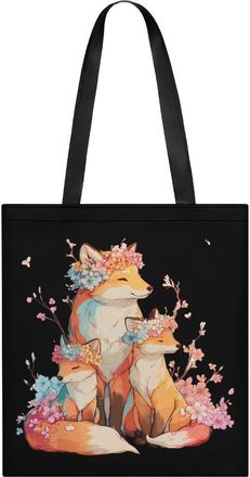 Generic Fox Family Tote Bag for Women Men Shoulder Bags Purses Pouch Handbags