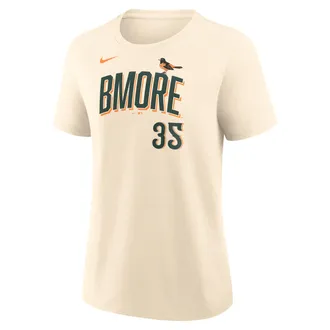 Nike Adley Rutschman Baltimore Orioles City Connect Nike Womens MLB T-Shirt in Brown | 01K915AOL9-232