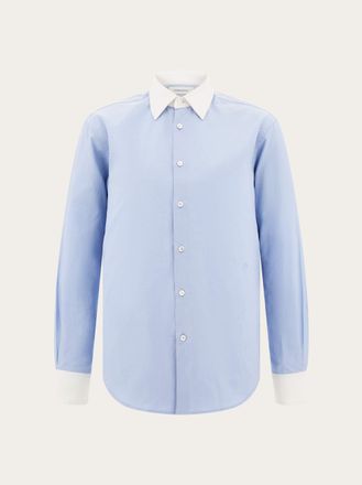Ferragamo Men Oxford shirt Blue