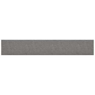 vidaXL Cabecero De Pared 12 Pcs Gris Claro 90 X 15 Cm Tela Vidaxl