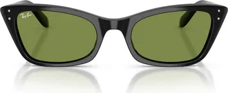 Ray-Ban Lady Burbank 52mm Cat Eye Sunglasses in Black /Green at Nordstrom