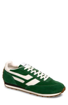 Tom Ford Mick Mixed Media Sneaker in Emerald/Amber at Nordstrom, Size 10Us