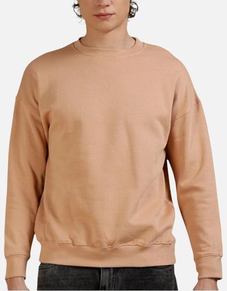 Diesel Mens DIESEL F LYM 0NQAZ Mens Crew Neck Sweatshirt Pullover Cotton Jumper Casual Top - Pink - Size: 40