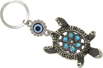 Generic 789 Lucky Turtle Charm & Lucky Evil Eye Keyring Bag Hanger by Jeannieparnell