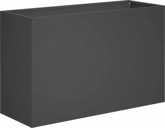 vidaXL Macetero De Jard&iacute;n Negro 80 X 30 X 40 Cm Acero Laminado En Fr&iacute;o Vidaxl