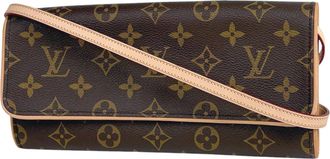 Louis Vuitton Brown Monogram Monogram Pochette Sling Bag (Pre-Owned)