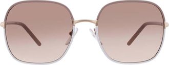 Prada Brown Gradient Square Ladies Sunglasses PR 67XS 09G3D0 58