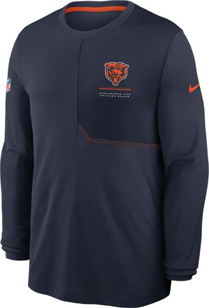 Nike Chicago Bears Sideline Coach Nike Mens Dri-FIT NFL Long-Sleeve Top in Blue | 03B1051Y7Q-B8B