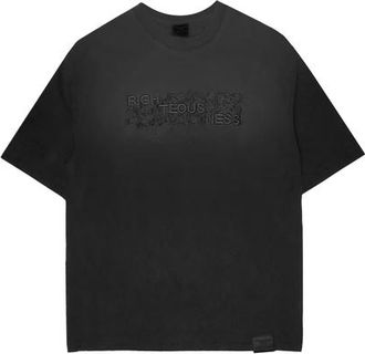 Cross Colours Atelier Righteousness Fray T-Shirt in Smoke at Nordstrom, Size X-Large