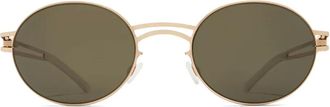 Mykita Occhiali da sole Dada tondi - Oro