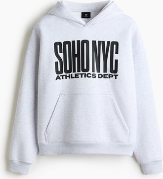 H&M Hoodie in Loose Fit - Grau