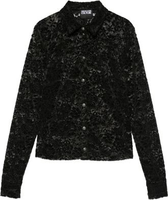 Versace Jeans Couture buttoned floral shirt - Black